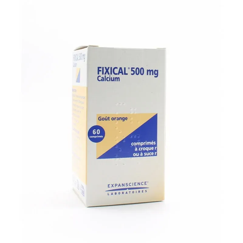 Fixical 500 Vitamine D3 500mg/400UI 60 comprimés à sucer - Univers Pharmacie