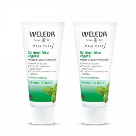 Weleda Gel Dentifrice Végétal 2X75ml - Univers Pharmacie