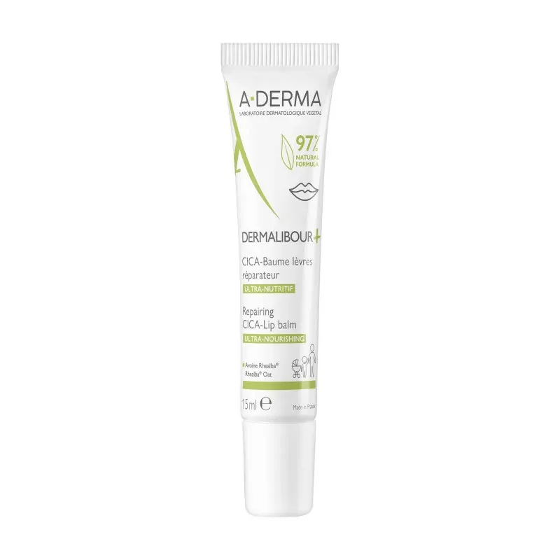 A-Derma Dermalibour+ CICA-Baume Lèvres Réparateur 15ml - Univers Pharmacie