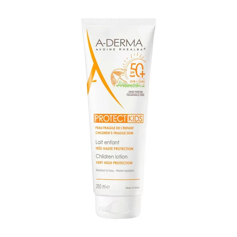 A-Derma Protect Kids Lait Enfant Très Haute Protection SPF50+ 250ml - Univers Pharmacie