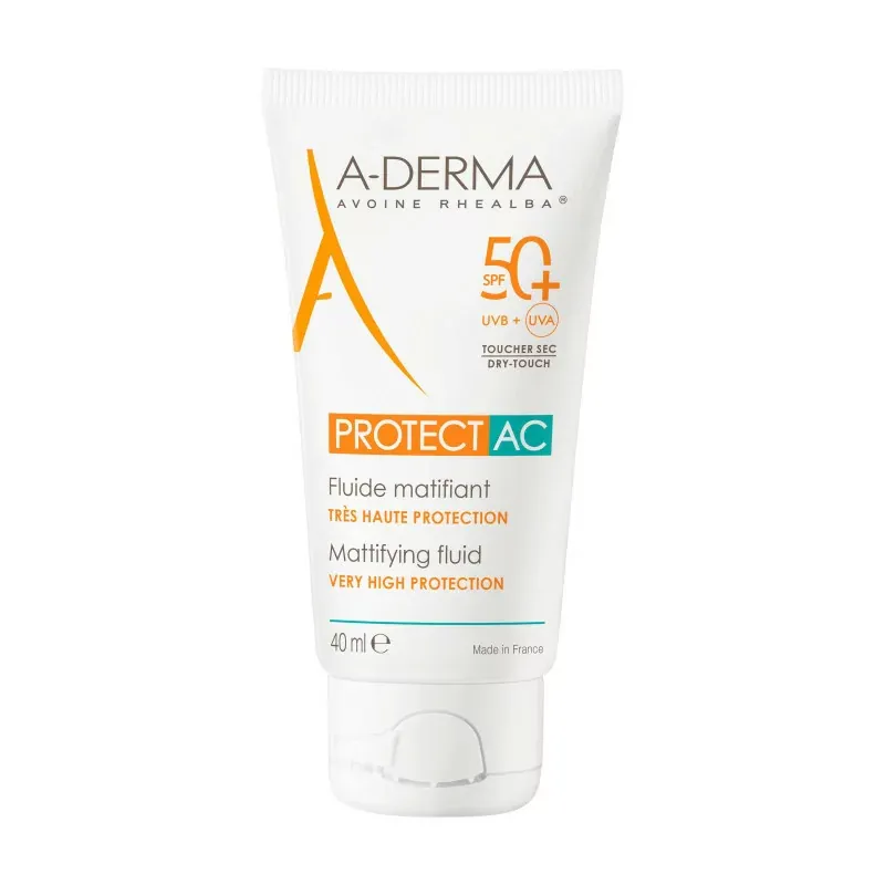 A-Derma Protect AC Fluide Matifiant Très Haute Protection SPF50+ 40ml - Univers Pharmacie A-Derma Protect AC Fluide Matifiant Très Haute Protection SPF50+ 40ml - Univers Pharmacie