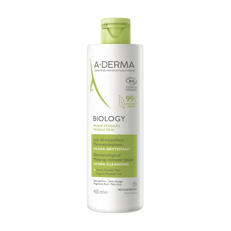 A-Derma Biology Lait Démaquillant Dermatologique 400ml - Univers Pharmacie