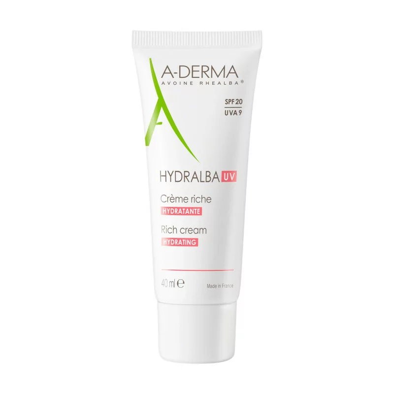 A-Derma Crème Hydratante Riche Hydralba UV 40ml - Univers Pharmacie