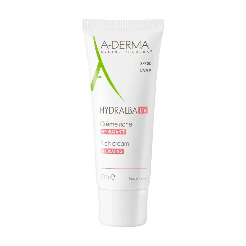 A-Derma Crème Hydratante Riche Hydralba UV 40ml - Univers Pharmacie