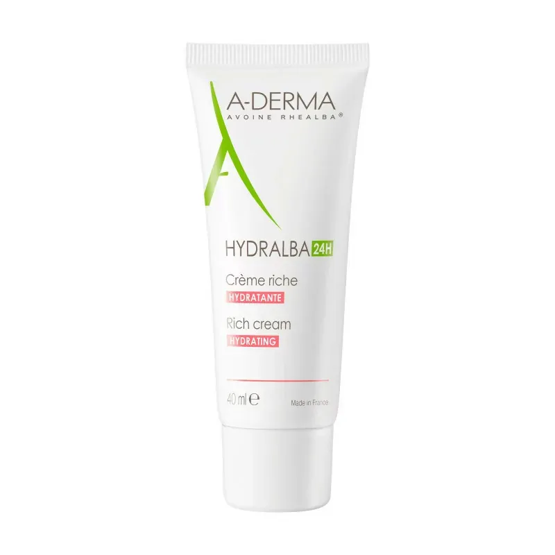 A-Derma Hydralba 24h Crème Riche Hydratante 40ml - Univers Pharmacie