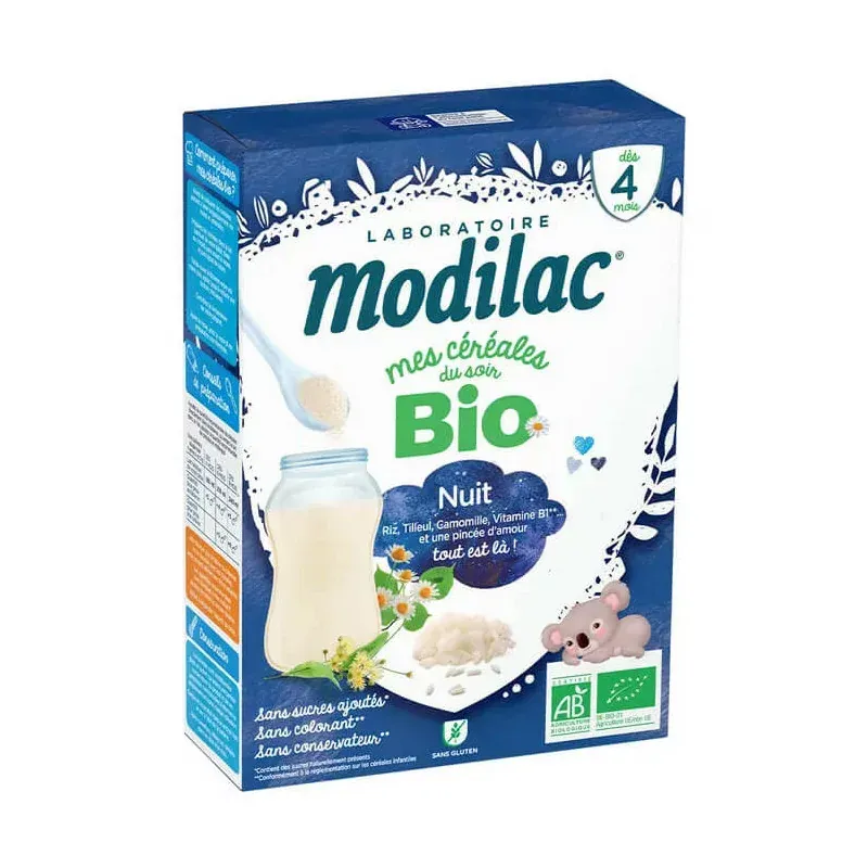 Modilac Mes Céreales du Soir Bio Nuit 250g - Univers Pharmacie