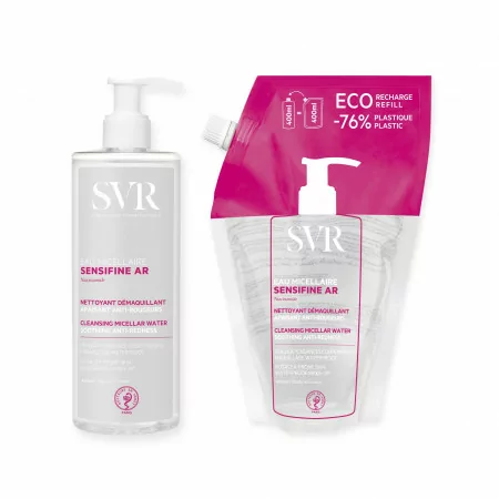 SVR Eau Micellaire Sensifine AR + Recharge 2X400ml - Univers Pharmacie
