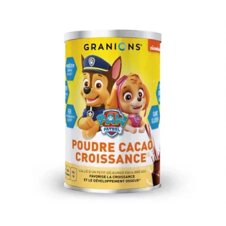 Granions Poudre Cacao Croissance Paw Patrol 300g  - Univers Pharmacie