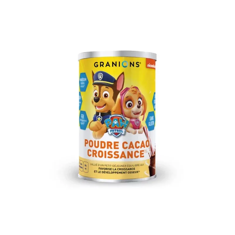 Granions Poudre Cacao Croissance Paw Patrol 300g  - Univers Pharmacie
