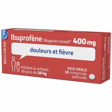 Ibuprofène 400mg Biogaran Conseil 10 comprimés
