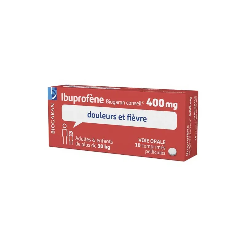 Ibuprofène 400mg Biogaran Conseil 10 comprimés