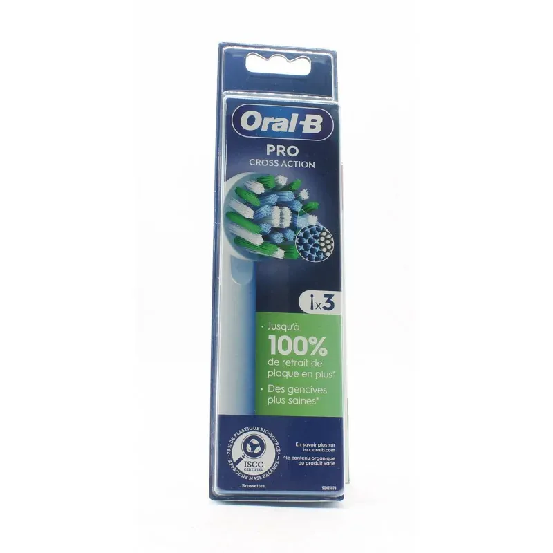 Oral-B Pro Cross Action Brossettes X3 - Univers Pharmacie Oral-B Pro Cross Action Brossettes X3 - Univers Pharmacie