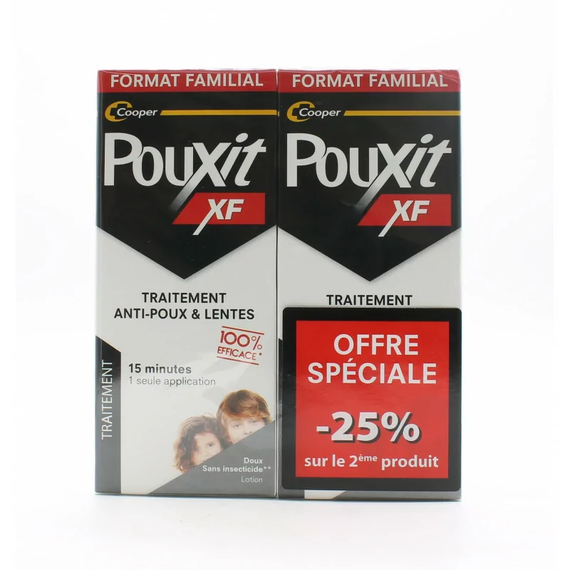 Pouxit XF Traitement Anti-poux & Lentes 2X200ml