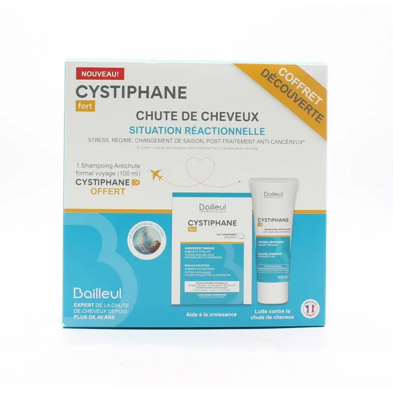 Cystiphane Fort Coffret Chute de Cheveux