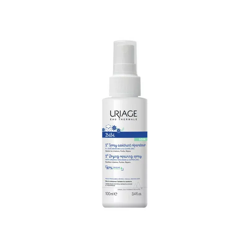 Uriage Bébé 1er Spray Asséchant Réparateur 100ml - Univers Pharmacie