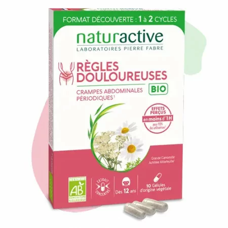 Naturactive Règles Douloureuses Bio 10 gélules - Univers Pharmacie