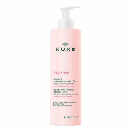 Nuxe Very Rose Lait Corps Hydratant Apaisant 24H 400ml