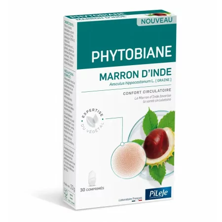 Pileje Phytobiane Marron d'Inde 30 comprimés - Univers Pharmacie