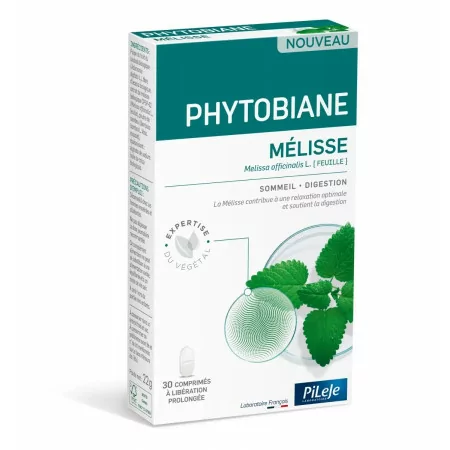 Pileje Phytobiane Mélisse 30 comprimés à libération prolongée - Univers Pharmacie