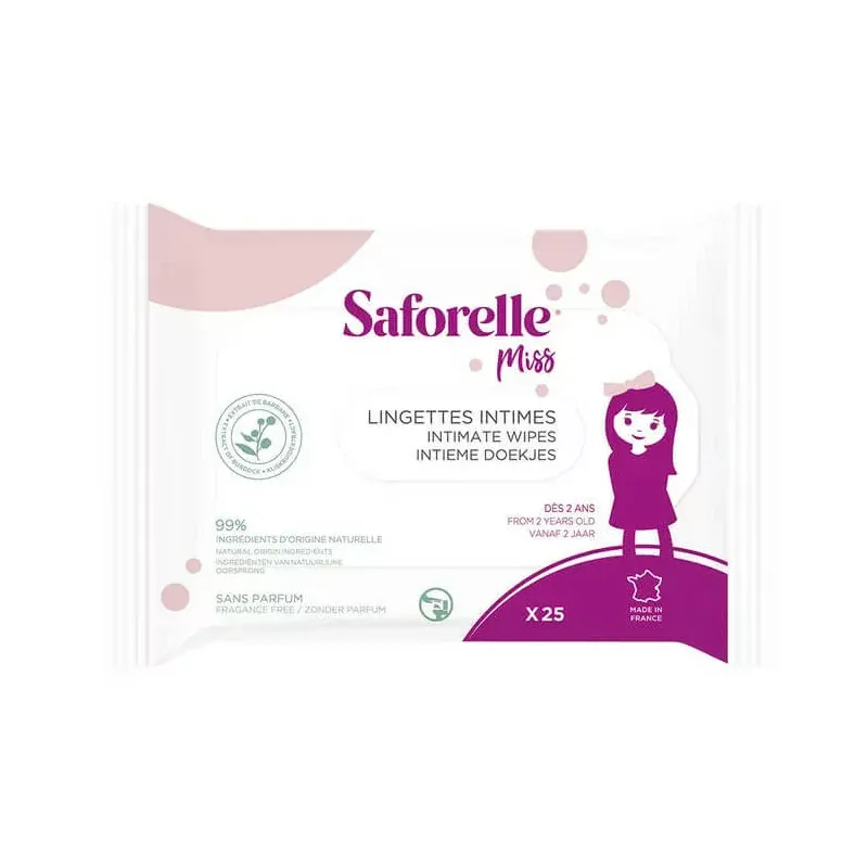 Saforelle Miss Lingettes Intimes X25 - Univers Pharmacie