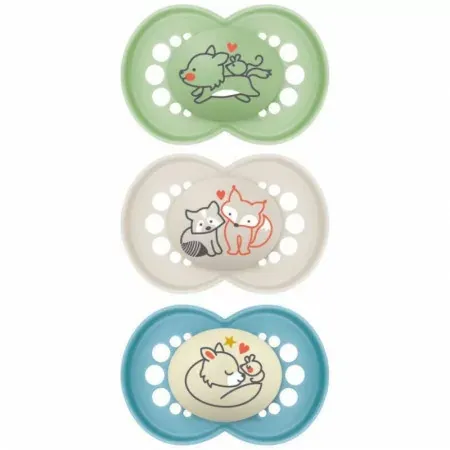 Mam Original Sucette 18+ mois Vert Bleu Beige X3 - Univers Pharmacie