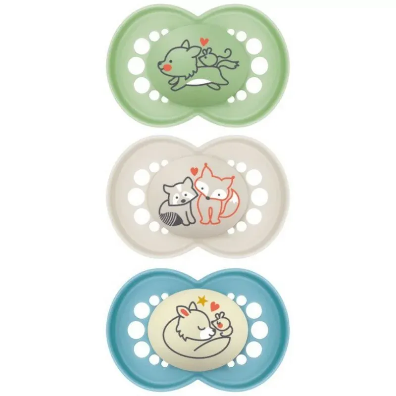 Mam Original Sucette 18+ mois Vert Bleu Beige X3 - Univers Pharmacie