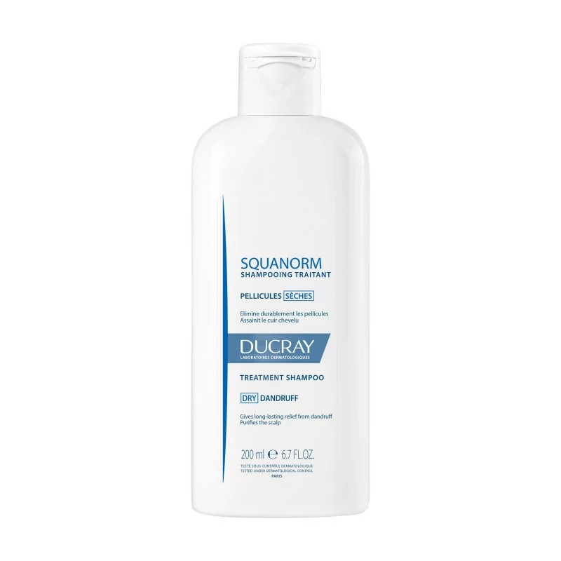 Ducray Squanorm Shampooing Traitant Pellicules Sèches 200ml - Univers Pharmacie