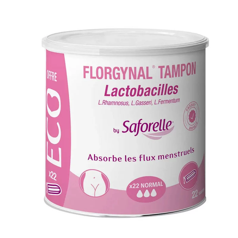 Saforelle Florgynal Tampons Probiotiques X22 - Univers Pharmacie