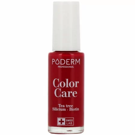 Poderm Color Care Vernis à Ongles Tea Tree Rouge Allure 8ml - Univers Pharmacie