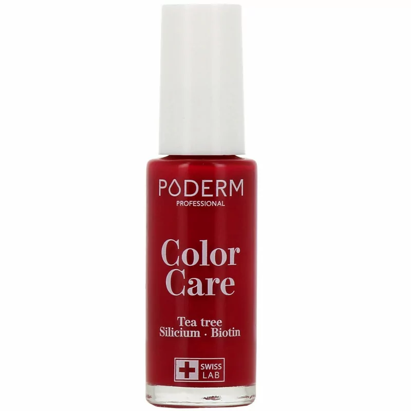 Poderm Color Care Vernis à Ongles Tea Tree Rouge Allure 8ml - Univers Pharmacie