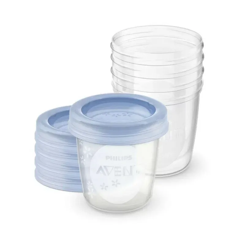 Philips Avent Pots de Conservation pour Lait Maternel 5X180ml - Univers Pharmacie