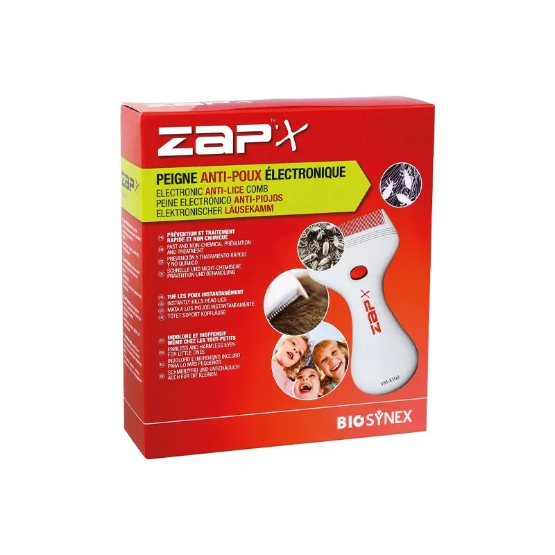 Zap'x Peigne Anti-poux Électronique - Univers Pharmacie