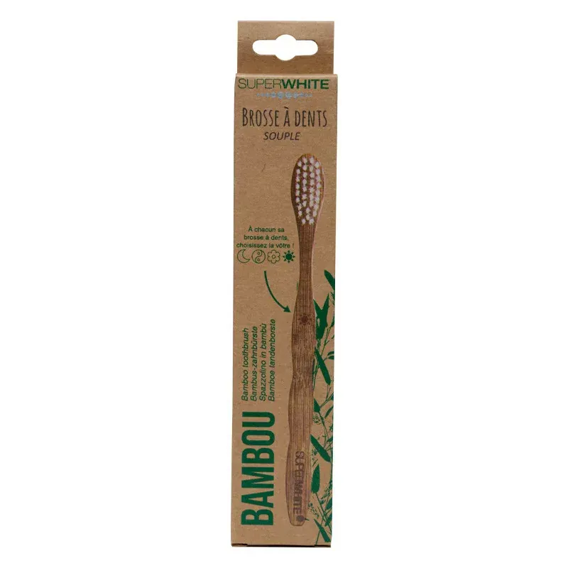 SuperWhite Bambou Brosse à Dents Souple - Univers Pharmacie
