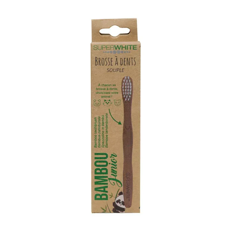 SuperWhite Bambou Junior Brosse à Dents Souple - Univers Pharmacie