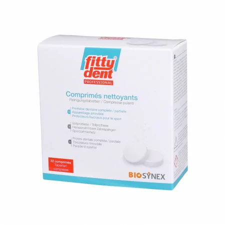 FittyDent Professional Comprimés Nettoyants X32 - Univers Pharmacie