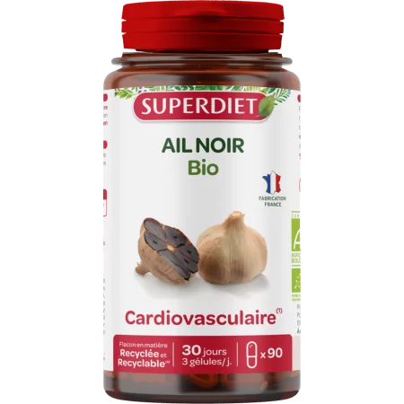 Superdiet Ail Noir Bio 90 gélules - Univers Pharmacie
