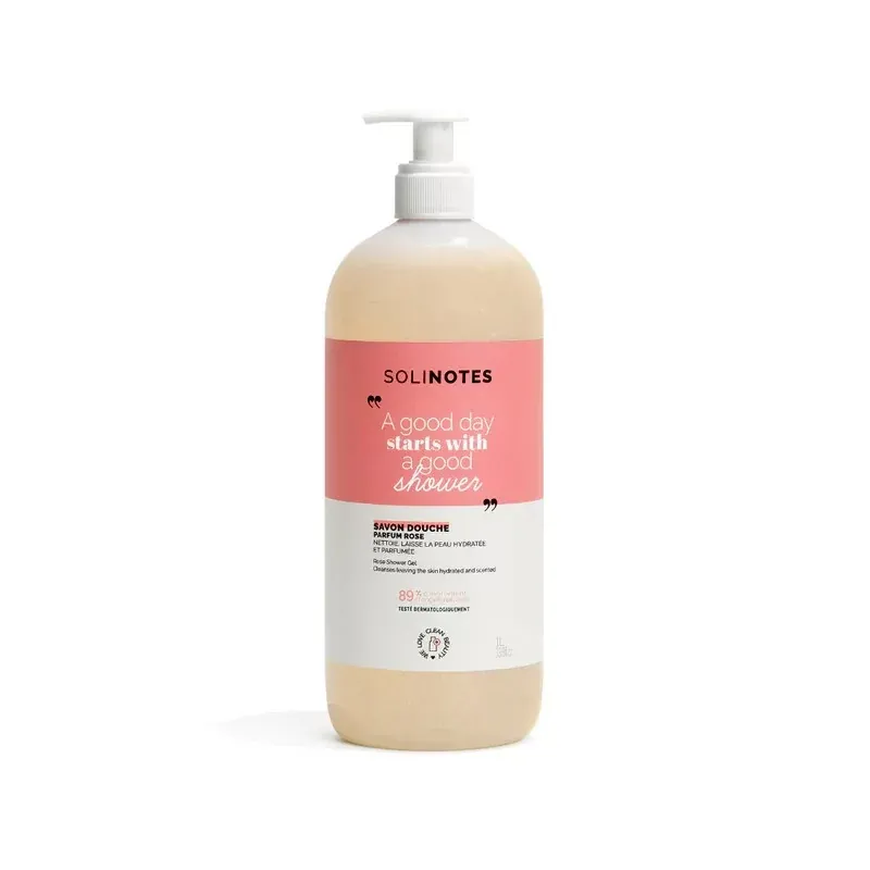 Solinotes Savon Douche Parfum Rose 1L - Univers Pharmacie