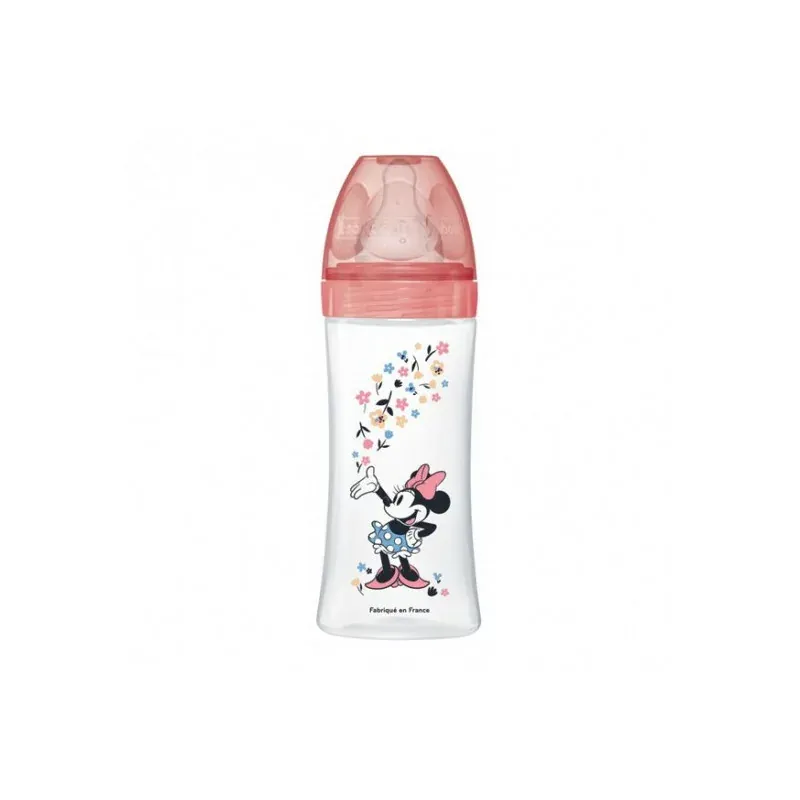 Dodie Biberon Anti-colique Tétine Ronde 3 Vitesses +6 mois Minnie 330ml - Univers Pharmacie