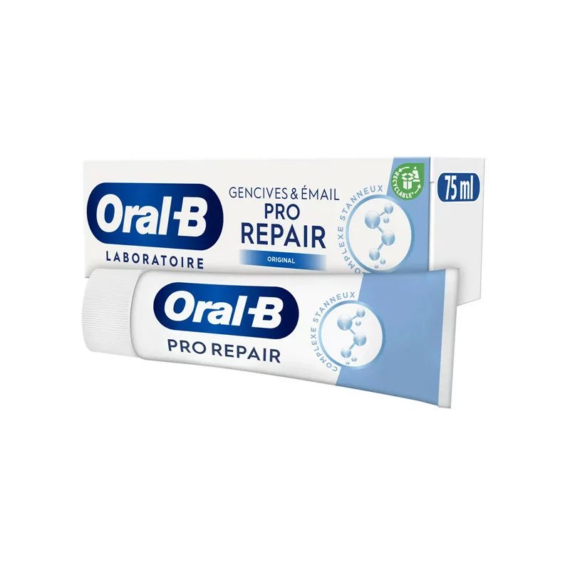 Oral-B Dentifrice Pro-Repair Gencives Et Émail 75ml - Univers Pharmacie