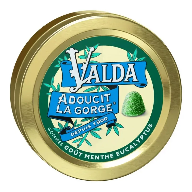 Valda Gommes Menthe Eucalyptus 50g - Univers Pharmacie