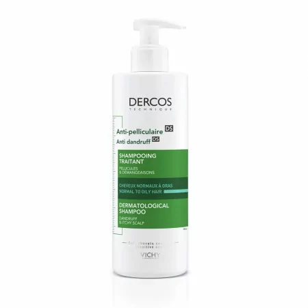 Dercos Anti-pelliculaire DS Shampooing Traitant Cheveux Normaux à Gras 390ml - Univers Pharmacie