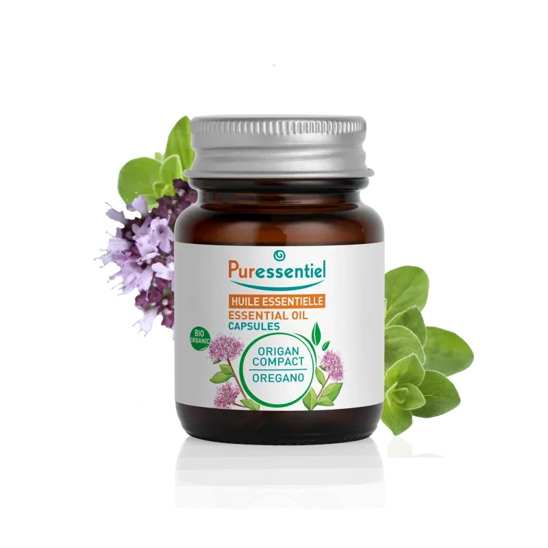 Puressentiel Huile Essentielle Origan Compact Bio 60 capsules - Univers Pharmacie