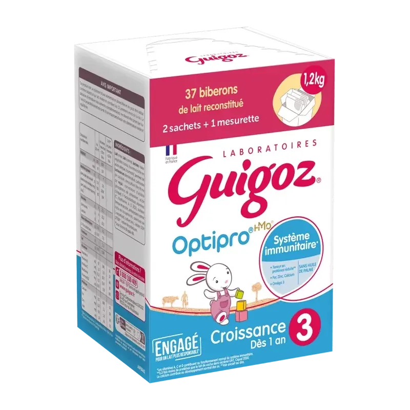 Guigoz Optipro 3 Croissance Dès 1 an 800g - Univers Pharmacie
