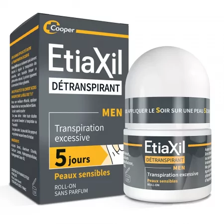 Etiaxil Détranspirant Homme Roll-on Peaux Sensibles 15ml - Univers Pharmacie