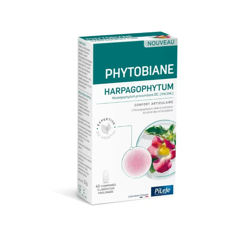 Pileje Phytobiane Harpagophytum 45 comprimés à libération prolongée - Univers Pharmacie