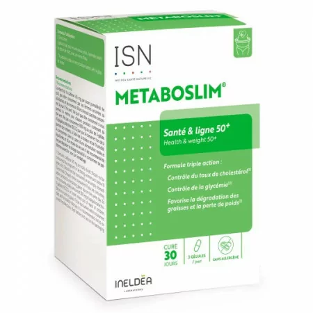 ISN Metaboslim Santé et Ligne 50+ 90 gélules végétales - Univers Pharmacie