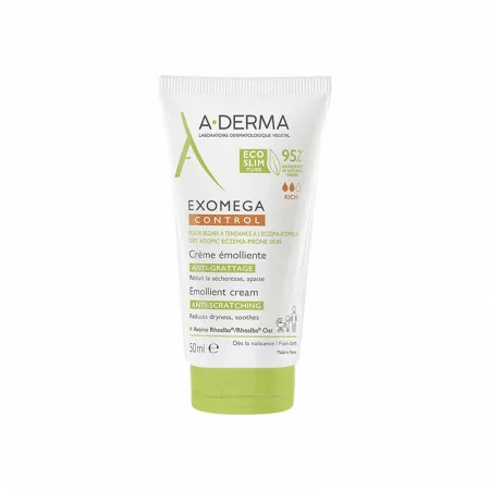 A-Derma Exomega Control Crème Émolliente 50ml - Univers Pharmacie