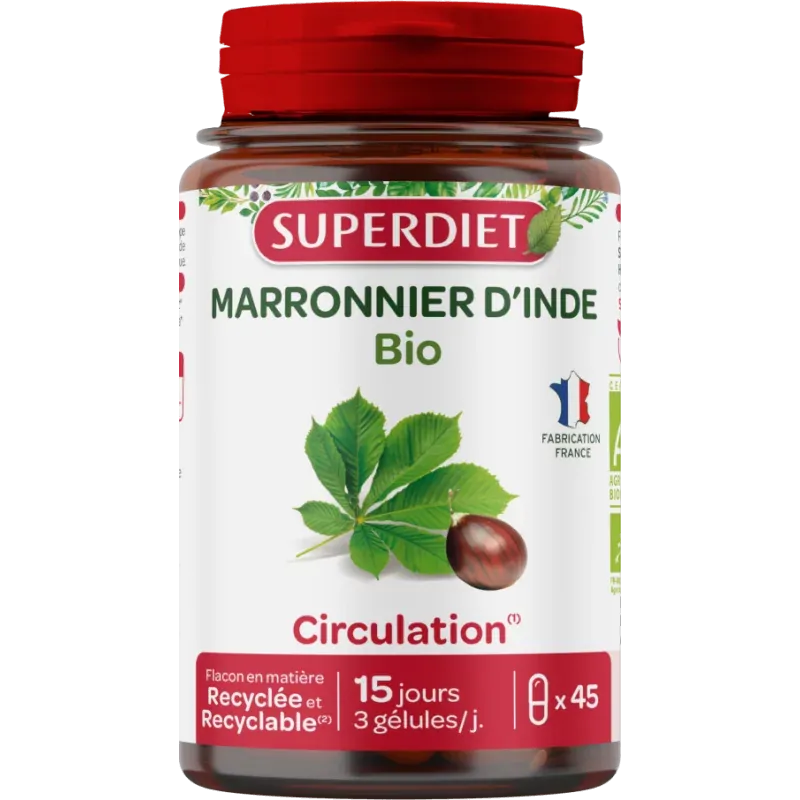 Superdiet Marronnier d'Inde Bio 45 gélules
