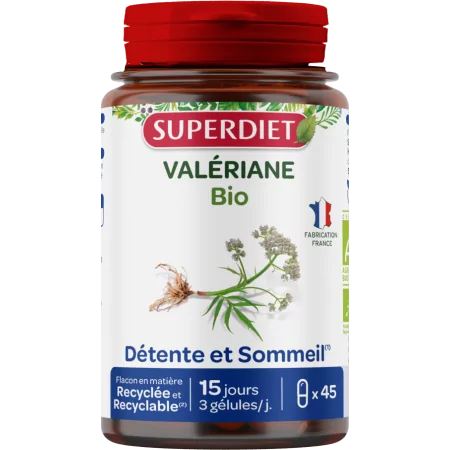 Superdiet Valériane Bio 90 gélules - Univers Pharmacie