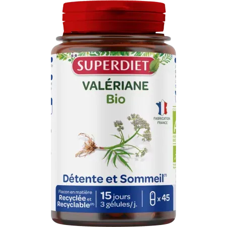 Superdiet Valériane Bio 90 gélules - Univers Pharmacie